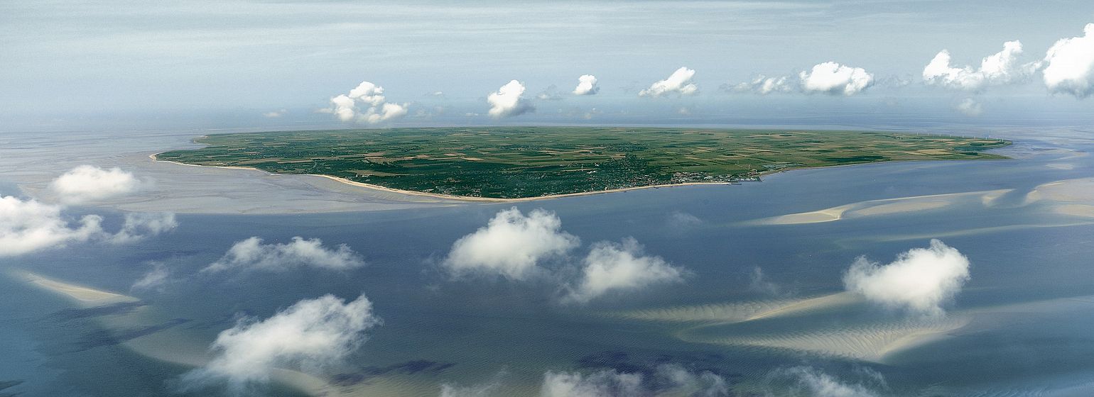 Nordseeinsel Föhr aus der Vogelperspektive