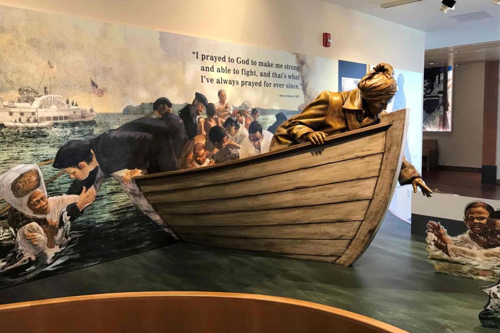 Exponat im Harriet Tubman Underground Railroad State Park