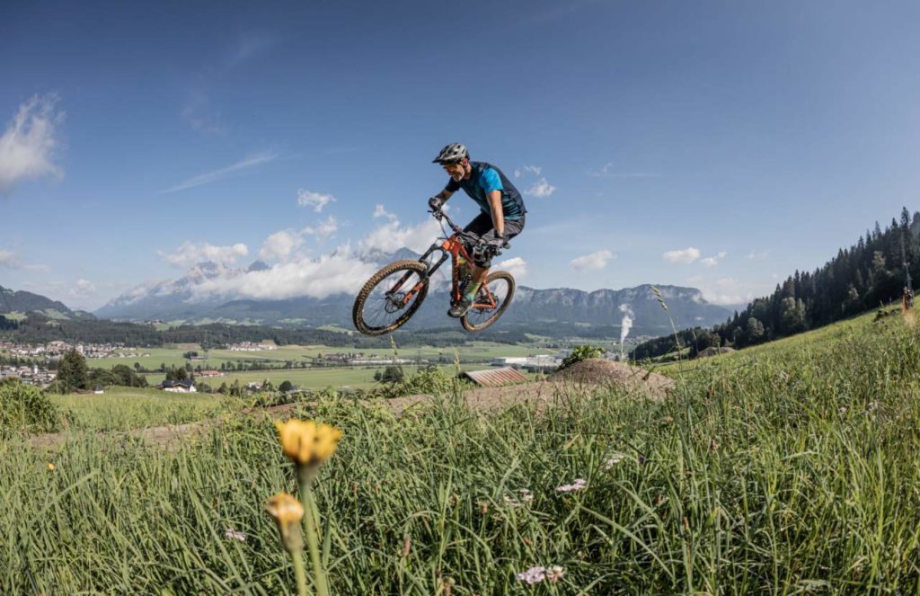 Jump-Strecke in der Trail Arena Oberndorf