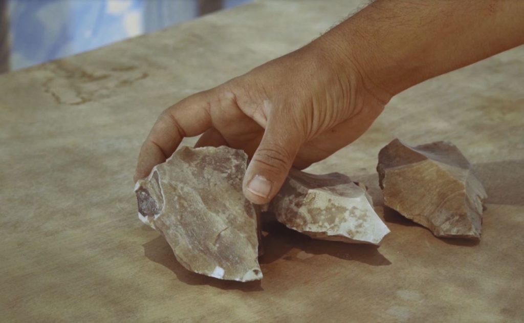 Steinwerkzeuge von Ausgrabungen bei Dimona