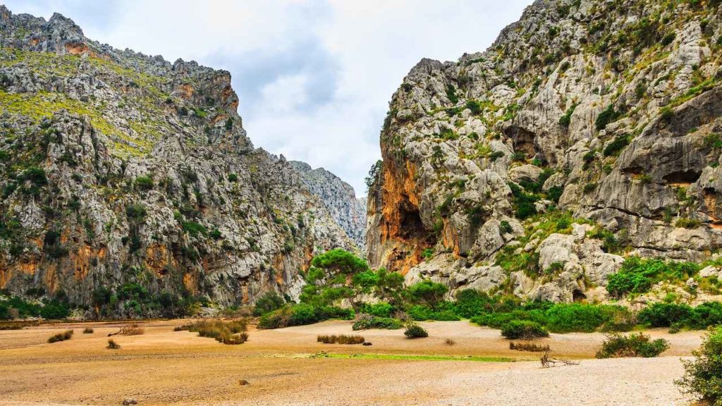 Torrent de Pareis Schlucht ins Landesinnere