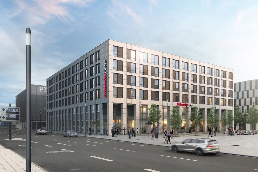 Modell für Intercity Hotel am Flughafen Berlin-Brandenburg