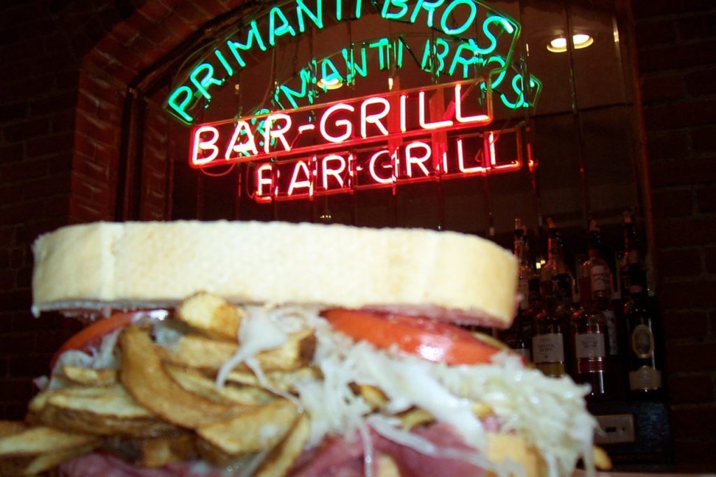 Sandwich von Primanti Brothers aus Pittsburg