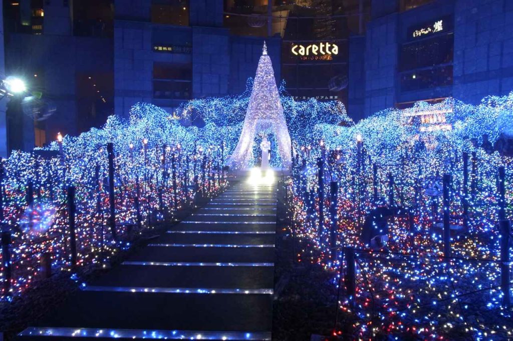 Caretta Shiodome Weihnachtsbeleuchtung