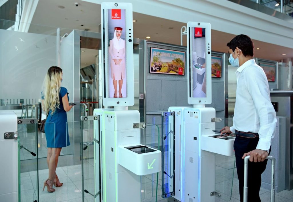 Einchecken biometrischer Pfad Flughafen Dubai