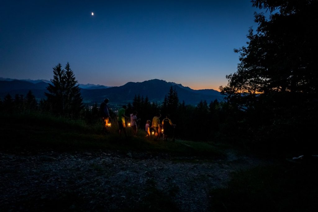 Laternenwanderung zur Reiseralm Lenggries