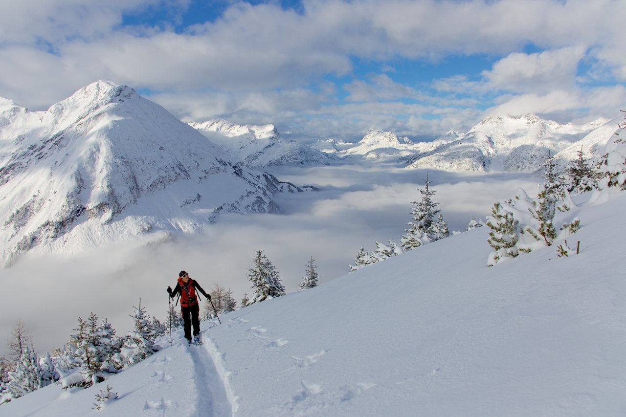 Skitour abseits der Piste Tiroler Lechtal