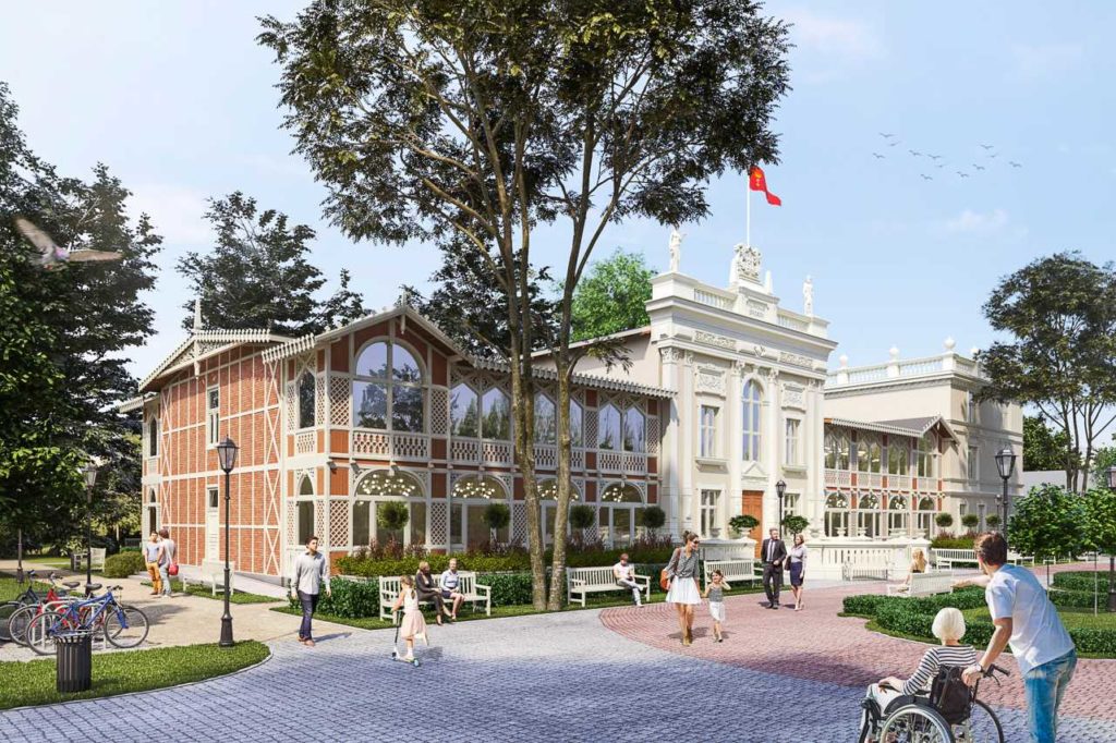 Kurhaus Brösen - Visualisierung nach Sanierung