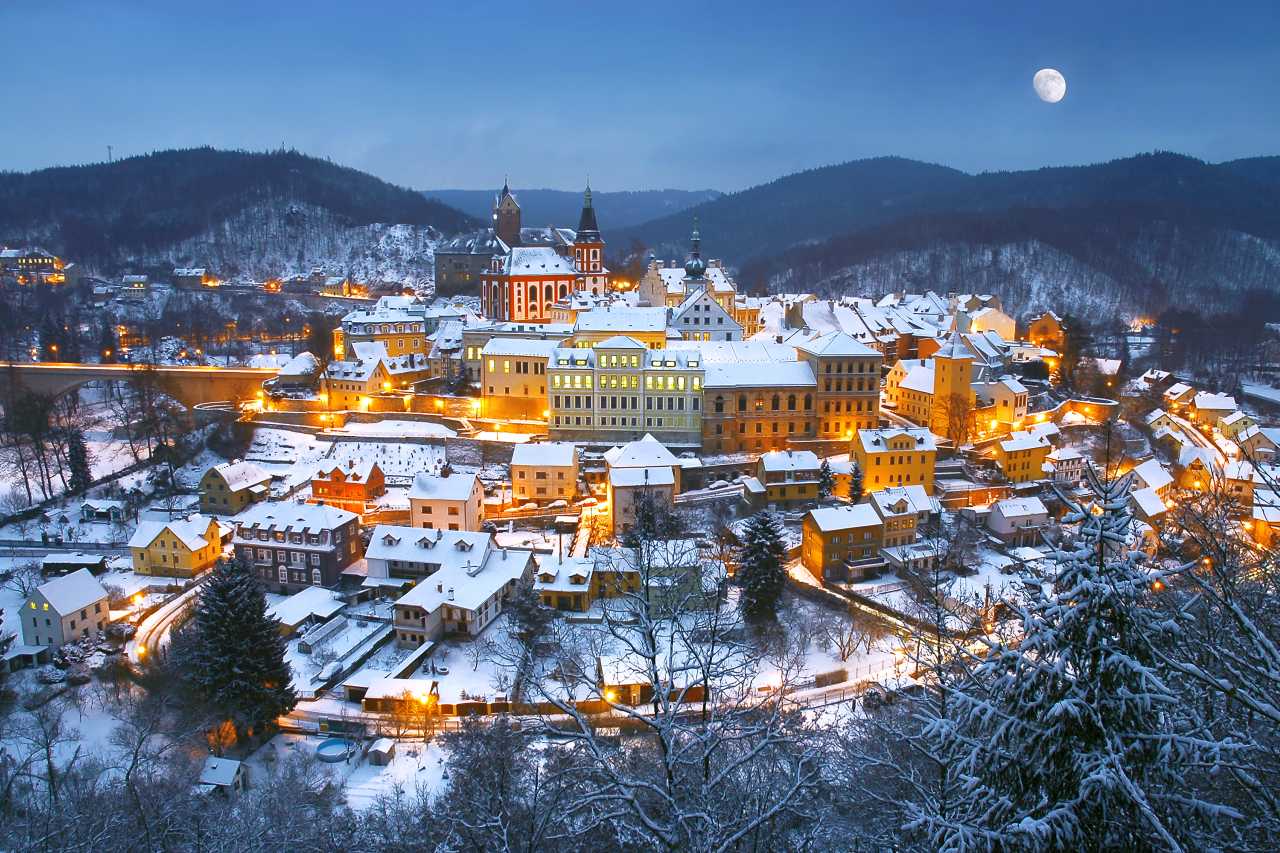 Loket in Tschechien zur Weihnachtszeit