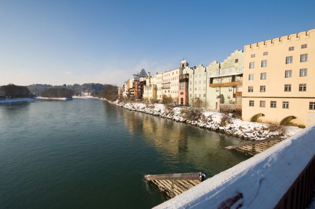 Meditationsweg Wasserburg am Inn im Winter