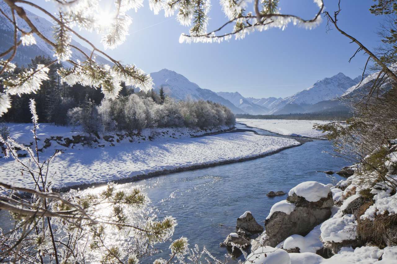 Winterpanorma im Lechtal