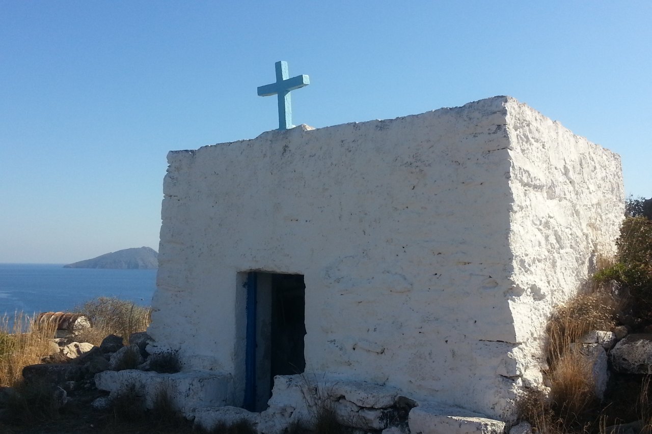 Einsames Gebetshaus auf griechischer Insel