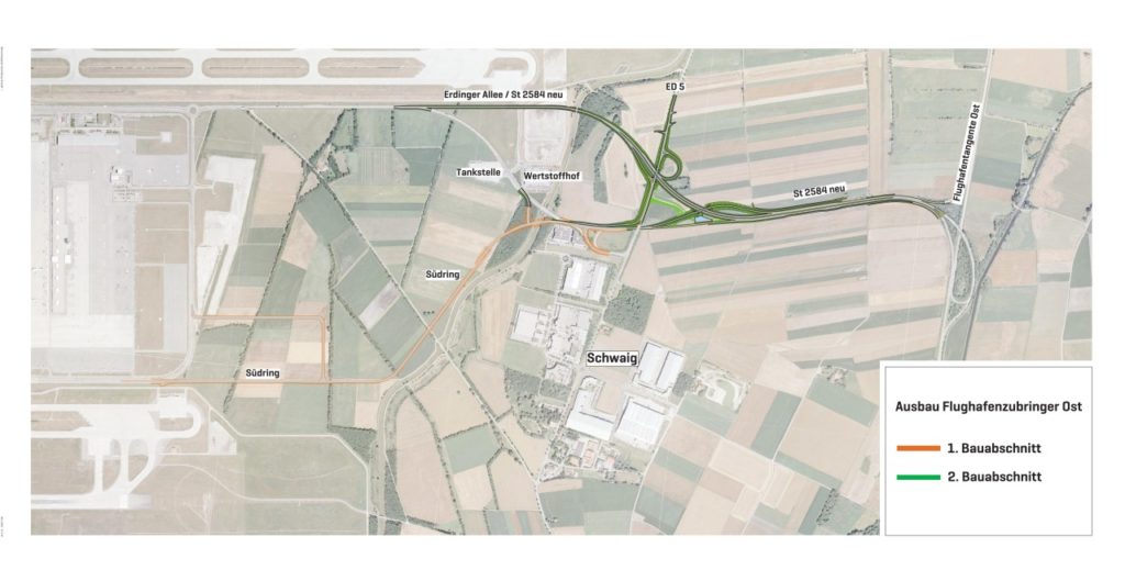 Flughafen München Ausbau Flughafenzubringer Ost