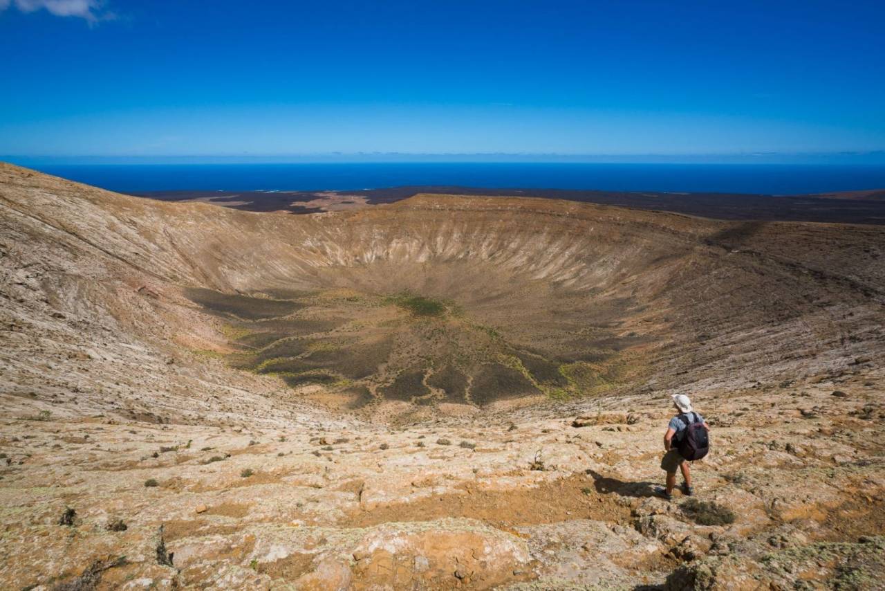 Krater der Caldera Blanca Lanzarote