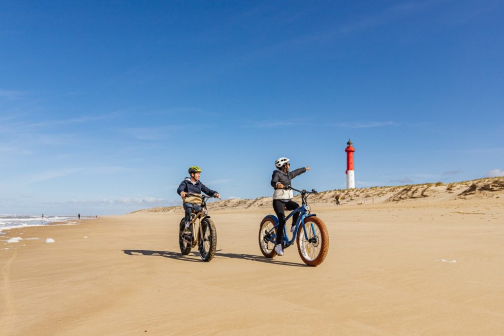 Spaß mit Fat Bikes am Atlantikstrand