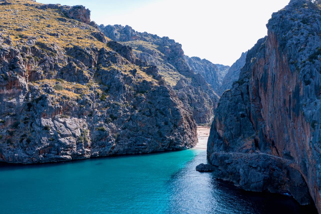 Torrent de Pareis von der Wasserseite