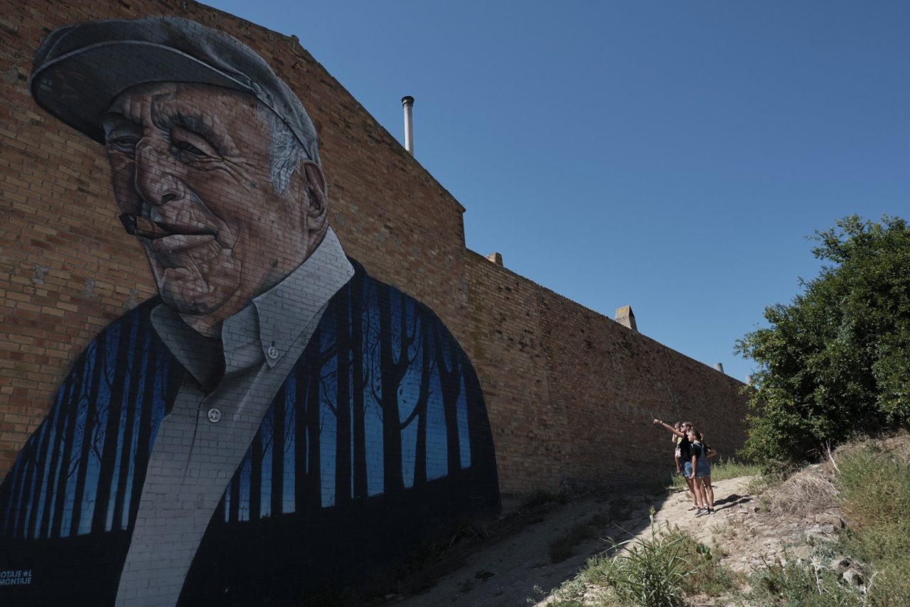 Graffiti-Porträt in Penelles