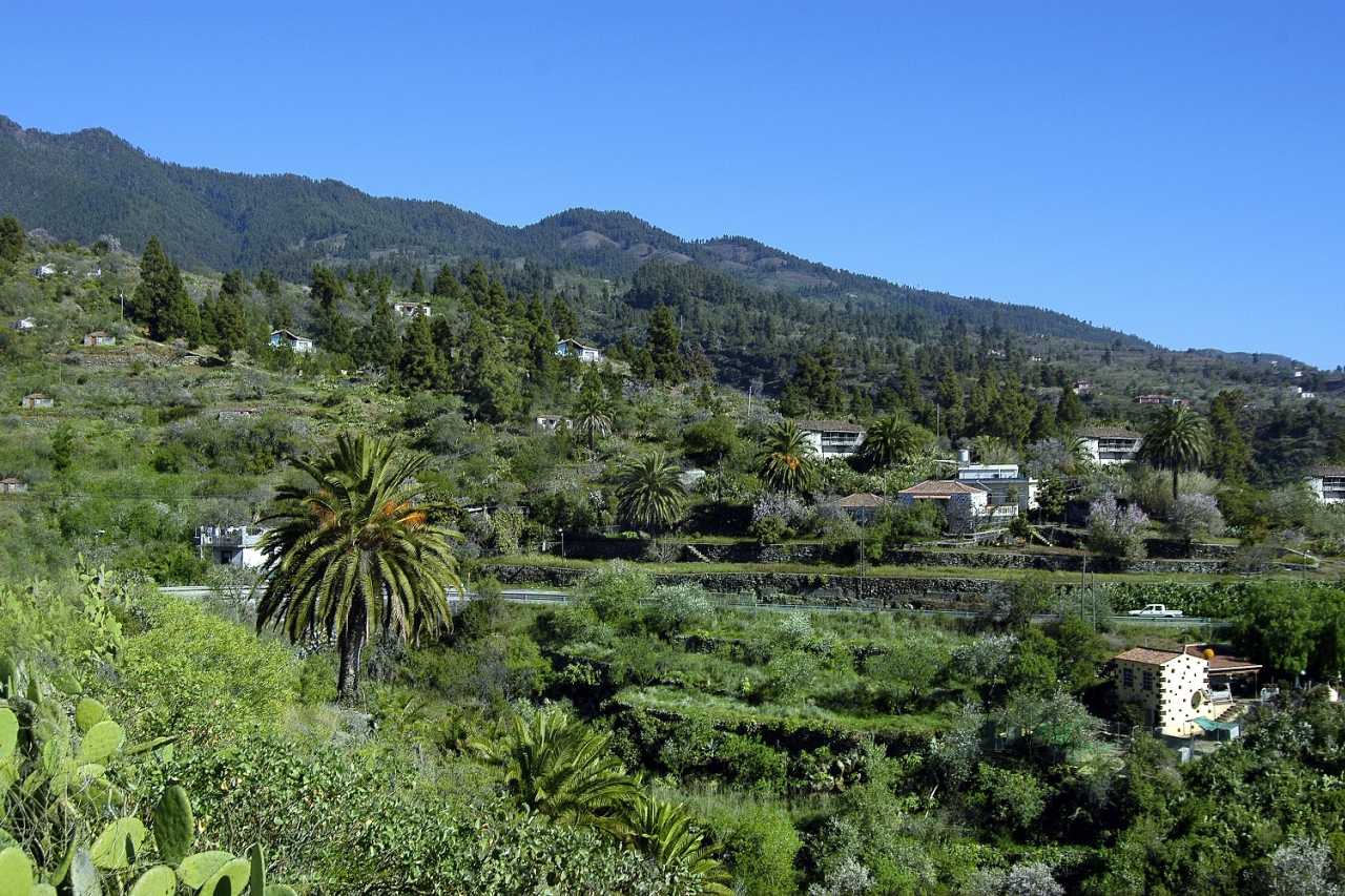 Landschaft bei Tijarafe auf La Palma