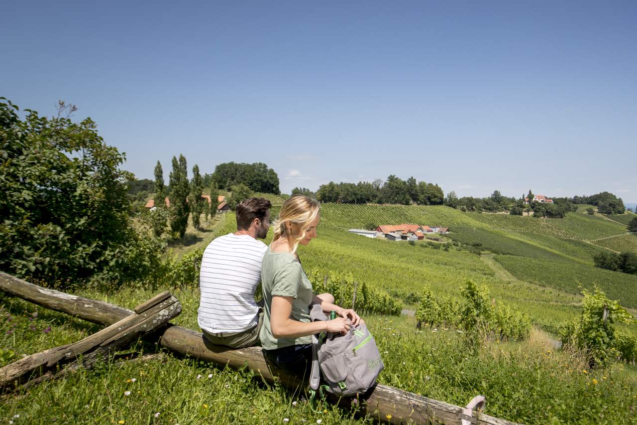 Pause in der Weinregion Südsteiermark