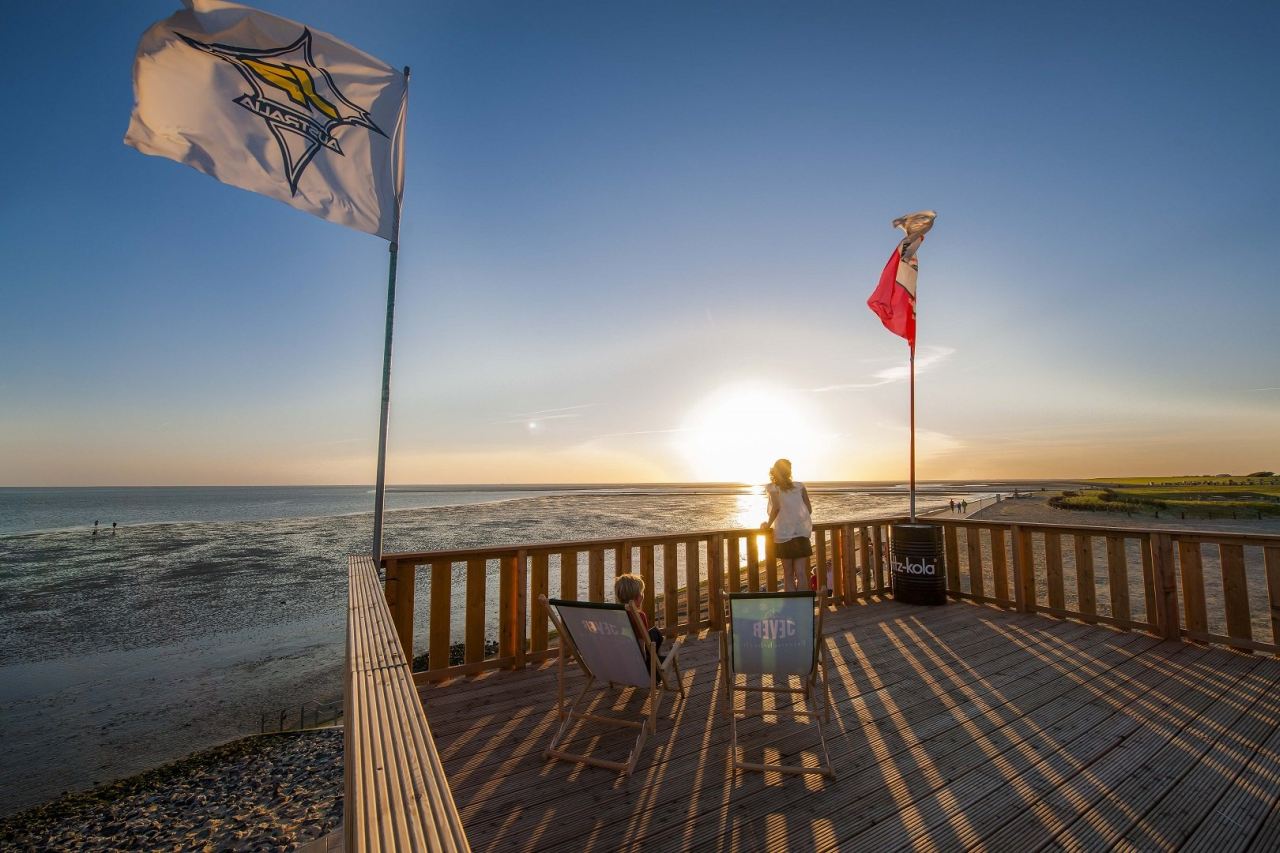 Büsum Perlebucht Blick auf das Watt