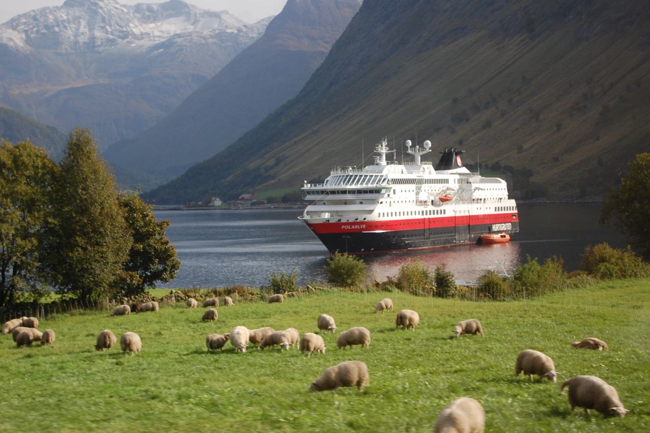 MS Polarlys im Norangsfjord