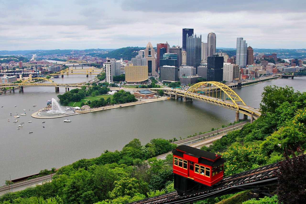 Skyline von Pittsburgh vom Mount Washington