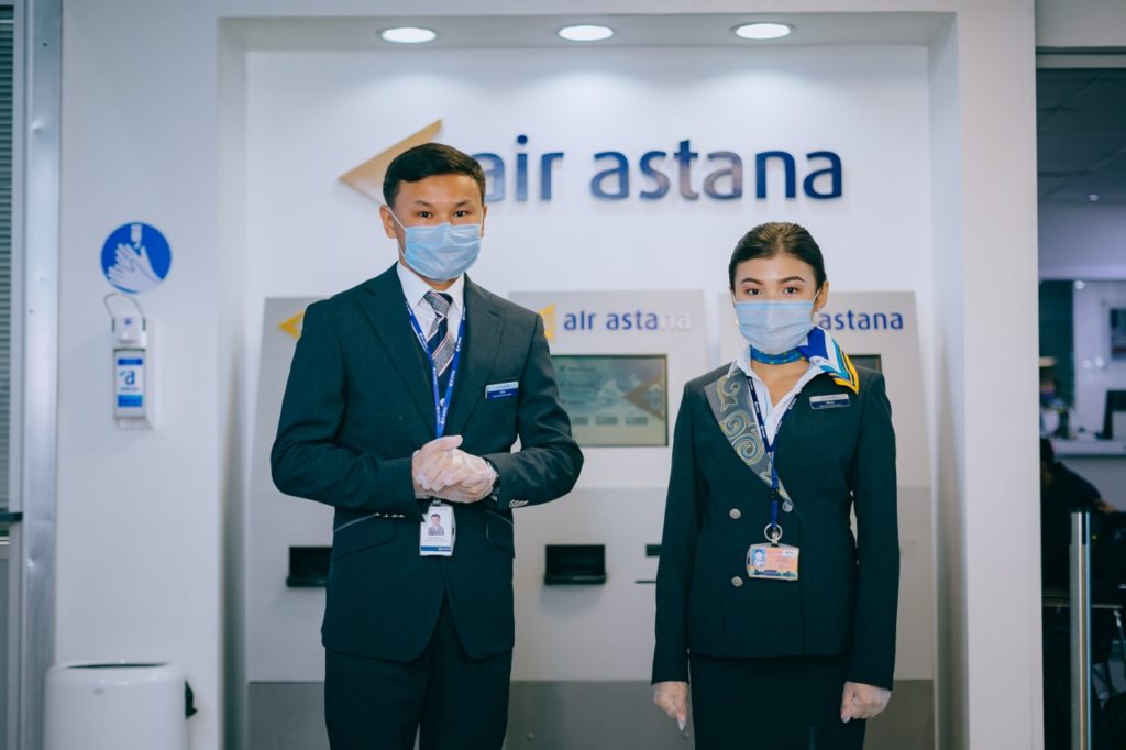 Air Astana Meet and Greet-Mitarbeiter