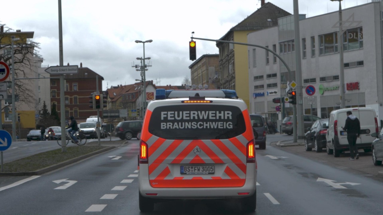 Intelligente Ampelschaltung Rettungsfahrzeug