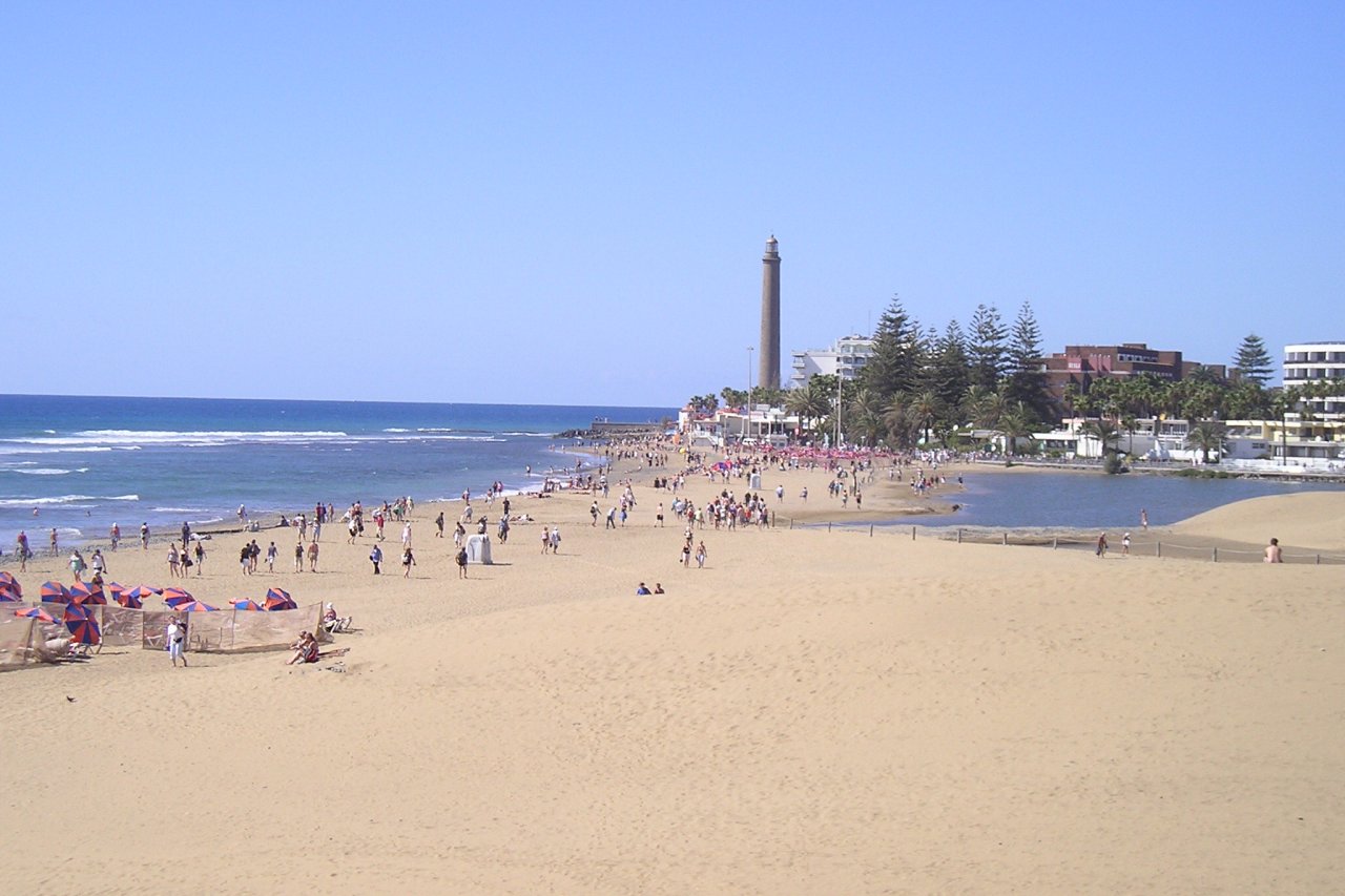 Maspalomas Strand und Leuchtturm