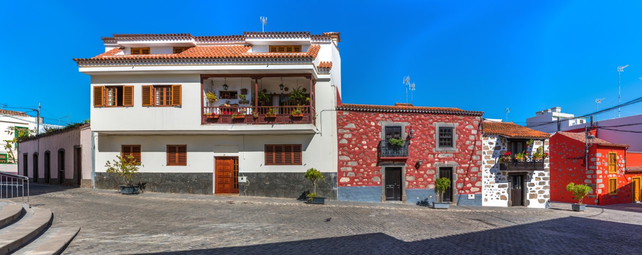 Straßenzug in Santa Brigida Gran Canaria