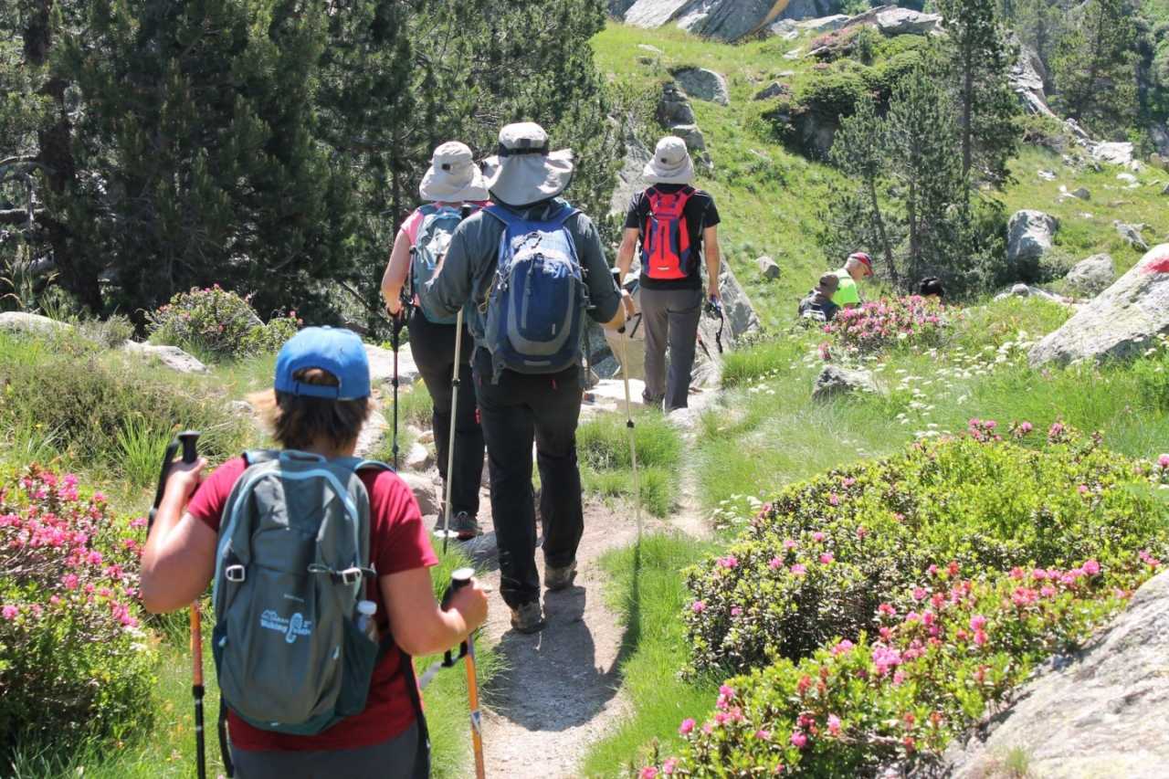 Wandergruppe im Val d'Aran