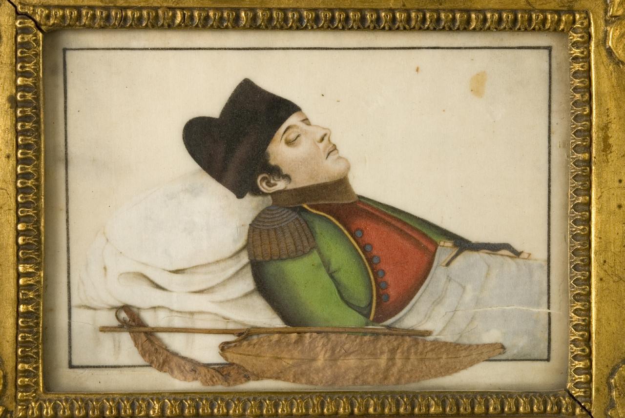 Napoleon auf dem Sterbebett nach seinem Tod