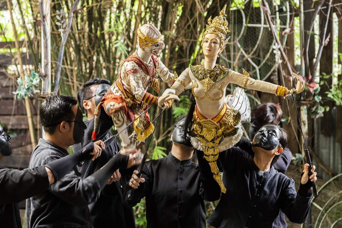 Puppentheater im Künstlerhaus Baan Silapin