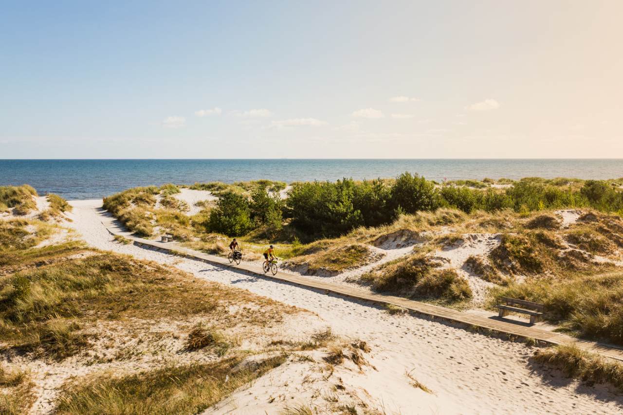 Radfernweg Sydkustleden am Sandhammaren Strand