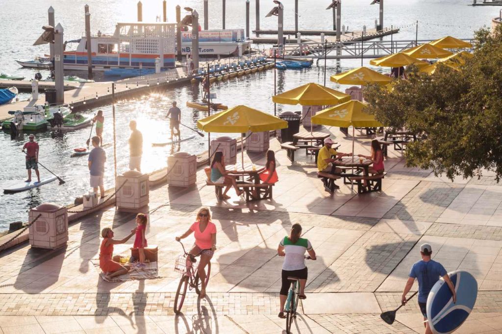 Tampa Sail Pavilion Riverwalk Radfahren