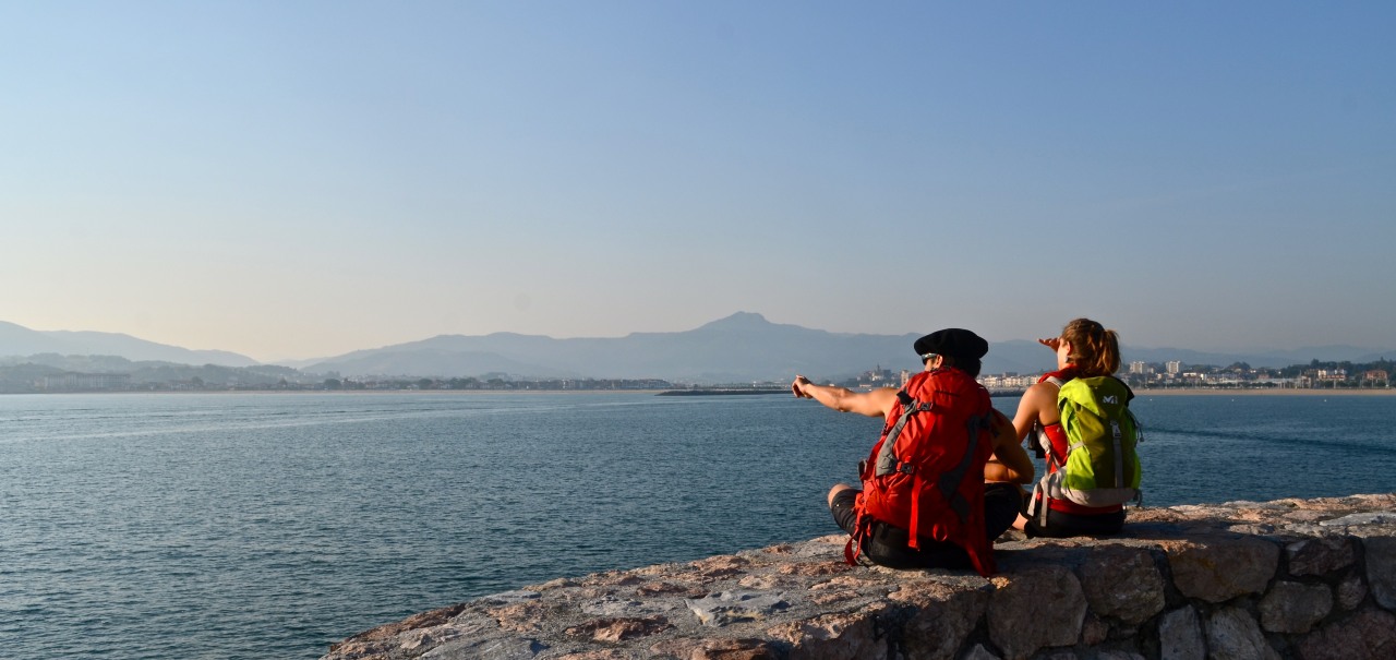 Blick auf den Atlantik in Hendaye