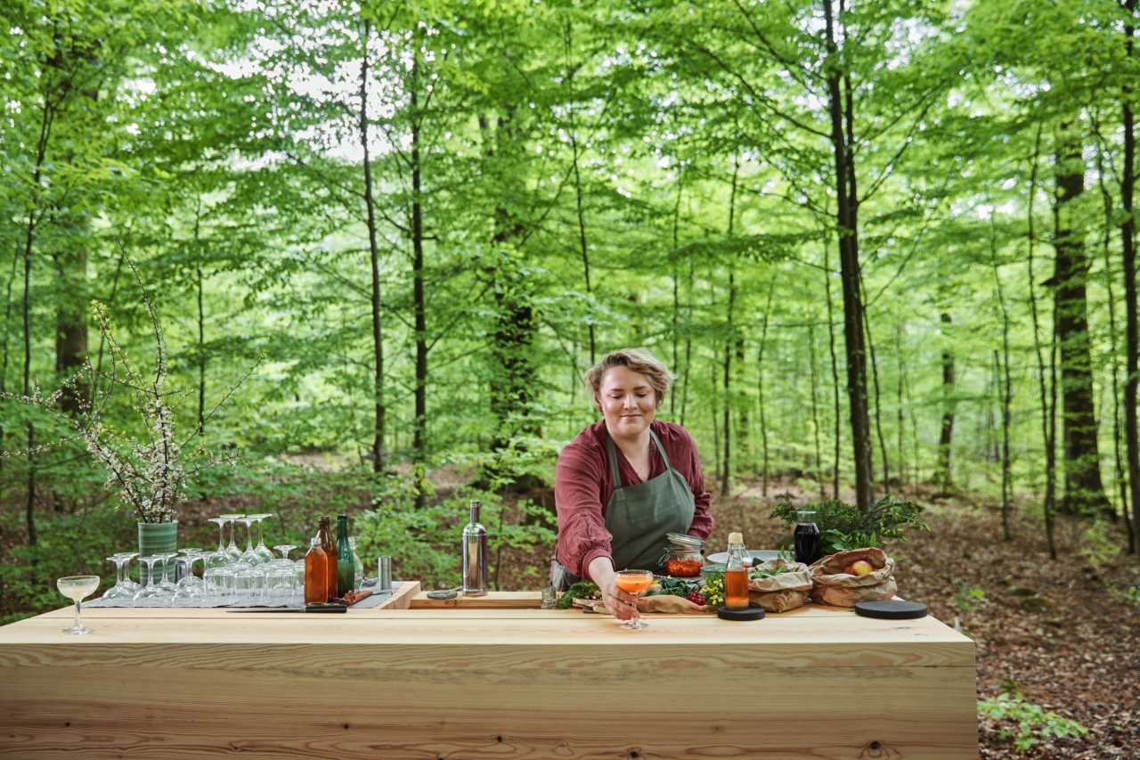 Open Air Bar Wald Schweden