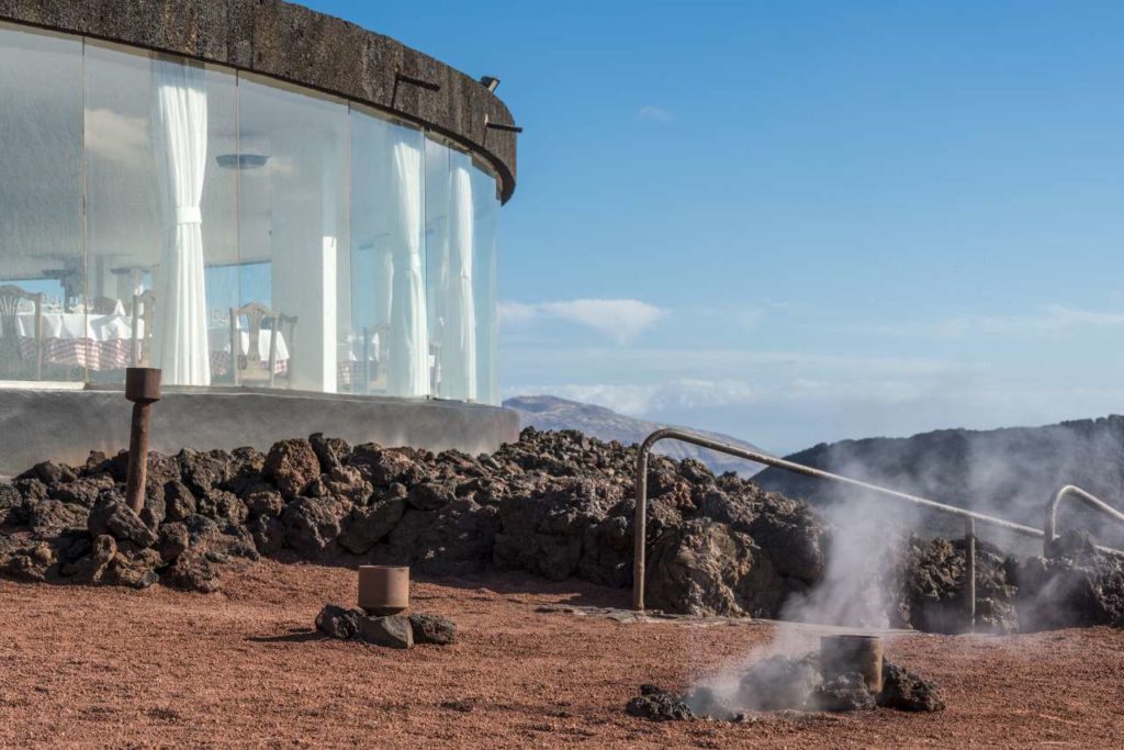 Kochen mit Vulkanhitze Timanfaya Restaurant