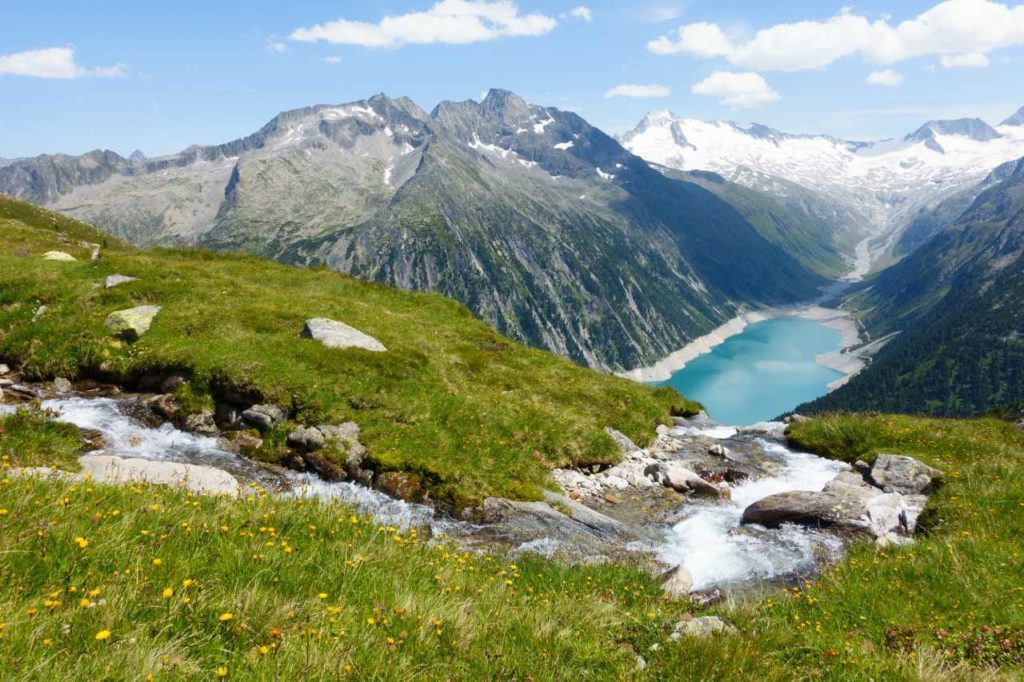 Schlegeis Stausee im Sommer