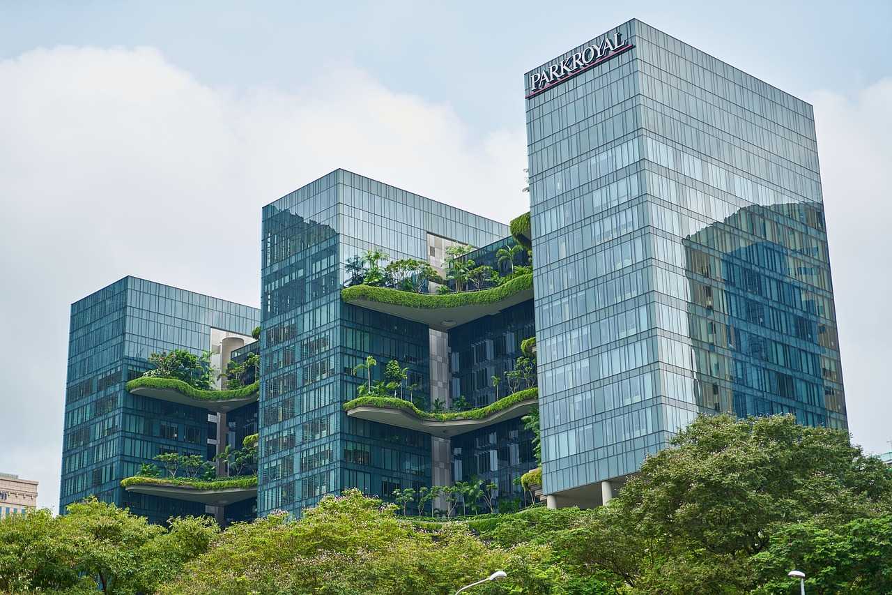 Begrüntes Gebäude Singapur