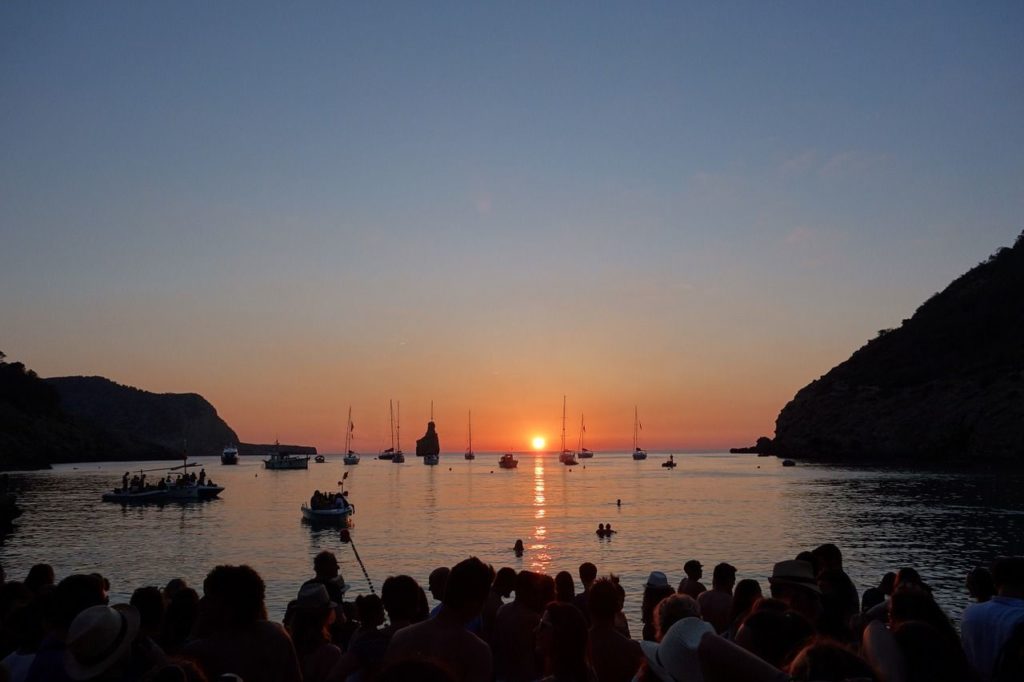 Sonnenuntergang Cala Benirras Ibiza