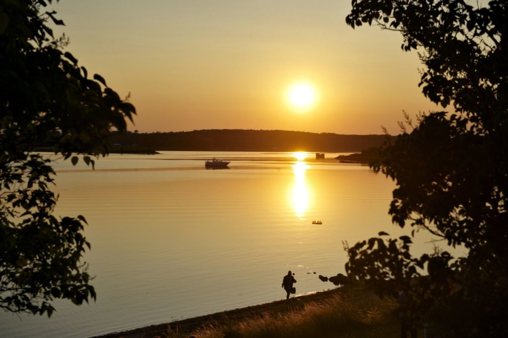 Sonnenuntergang Roskilde Fjord Frederikssund