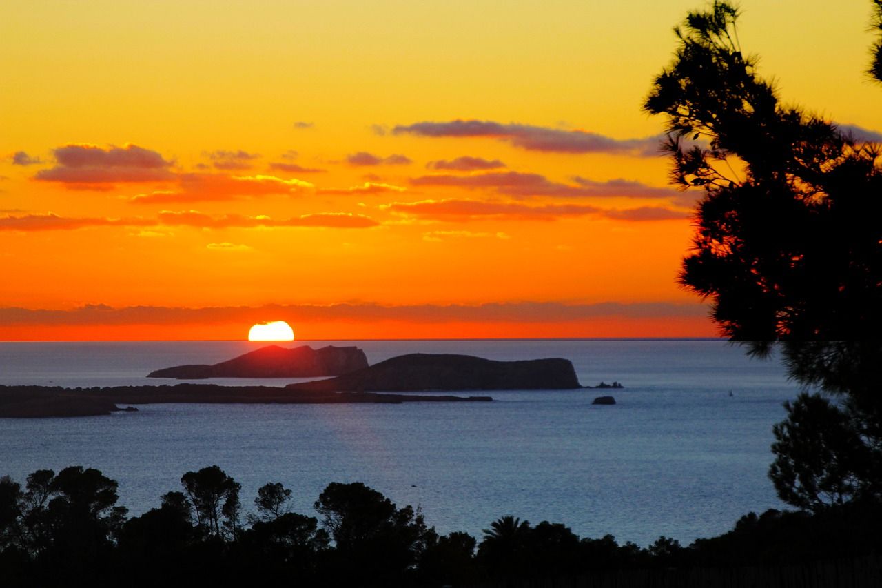 Sonnenuntergang Sant Antonio Bay Ibiza