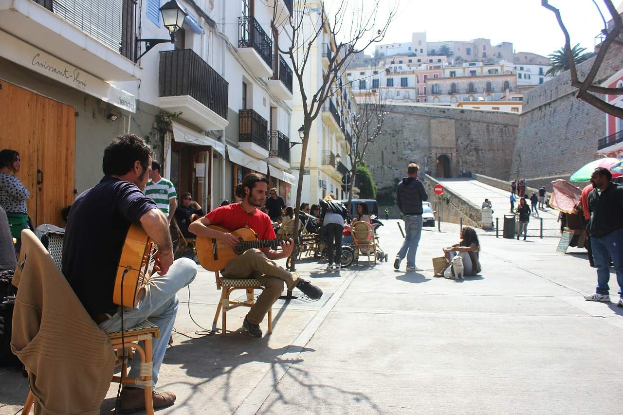 Straßenmusiker Ibiza-Stadt