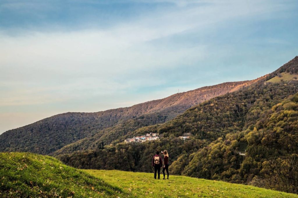 Valle di Muggio Wandern Herbst