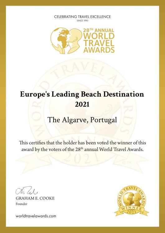 Algarve Europes leading Beach Destination 2021