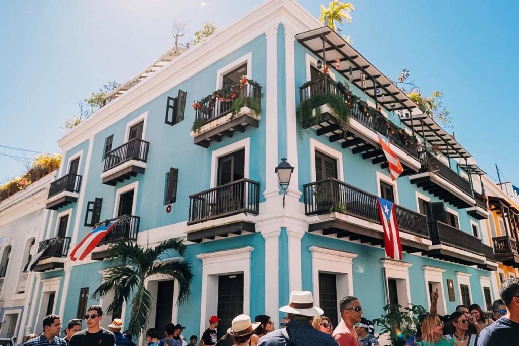 Calle San Sebastian in Old San Juan