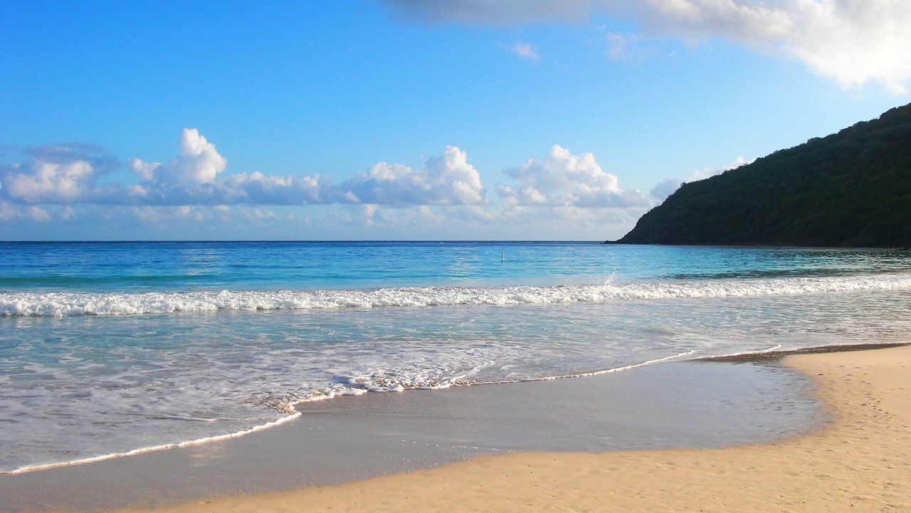 Einsamer Strand Puerto Rico