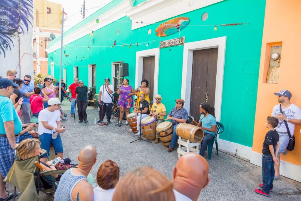 Musikgruppe in der Altstadt von San Juan