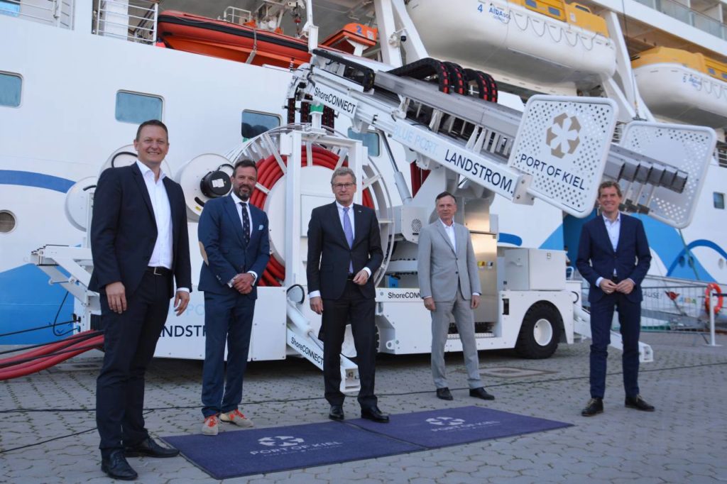 Eröffnung Landstromanlage Hafen Kiel